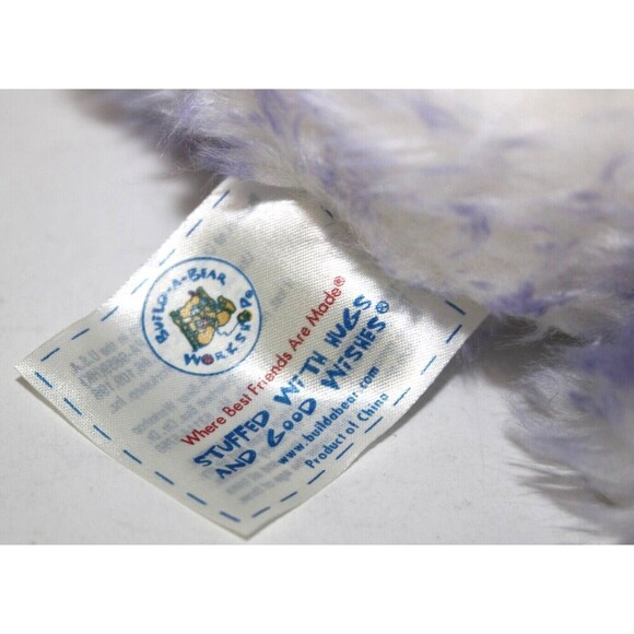 Build A Bear Nikki's Purple Ribbon Cancer Awareness Stuffed Animal Plush Bear - Picture 8 of 9